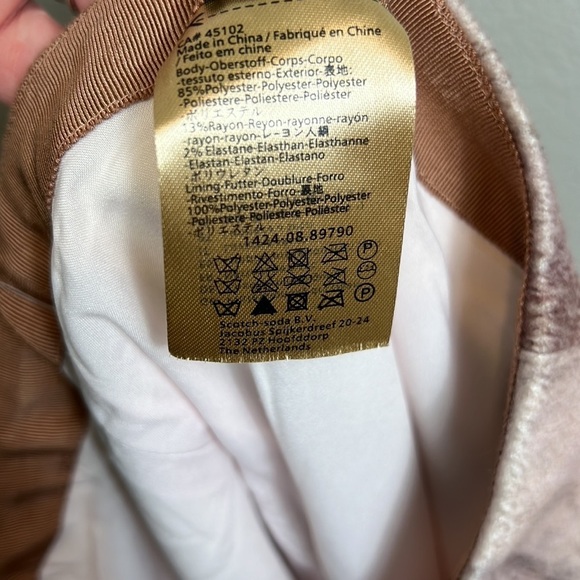 Scotch & Soda / Maison Scotch Boudoir Pencil Skirt Suede 2 Neutral - Picture 12 of 12